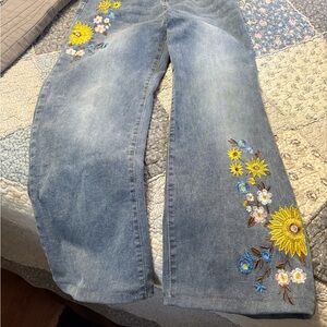 Light Blue Boot-Cut Denim Jeans